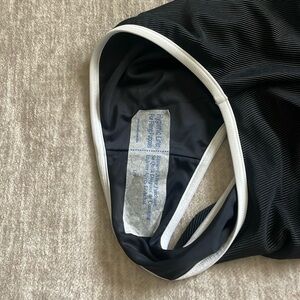 New LainSnow Ocean Isle One Piece Ribbed Black Swimsuit